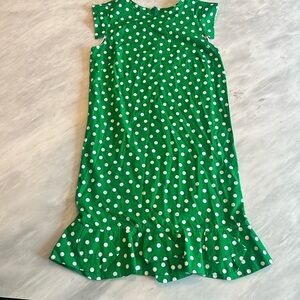 Green and white polkadot mini dress almost new. Only worn once.